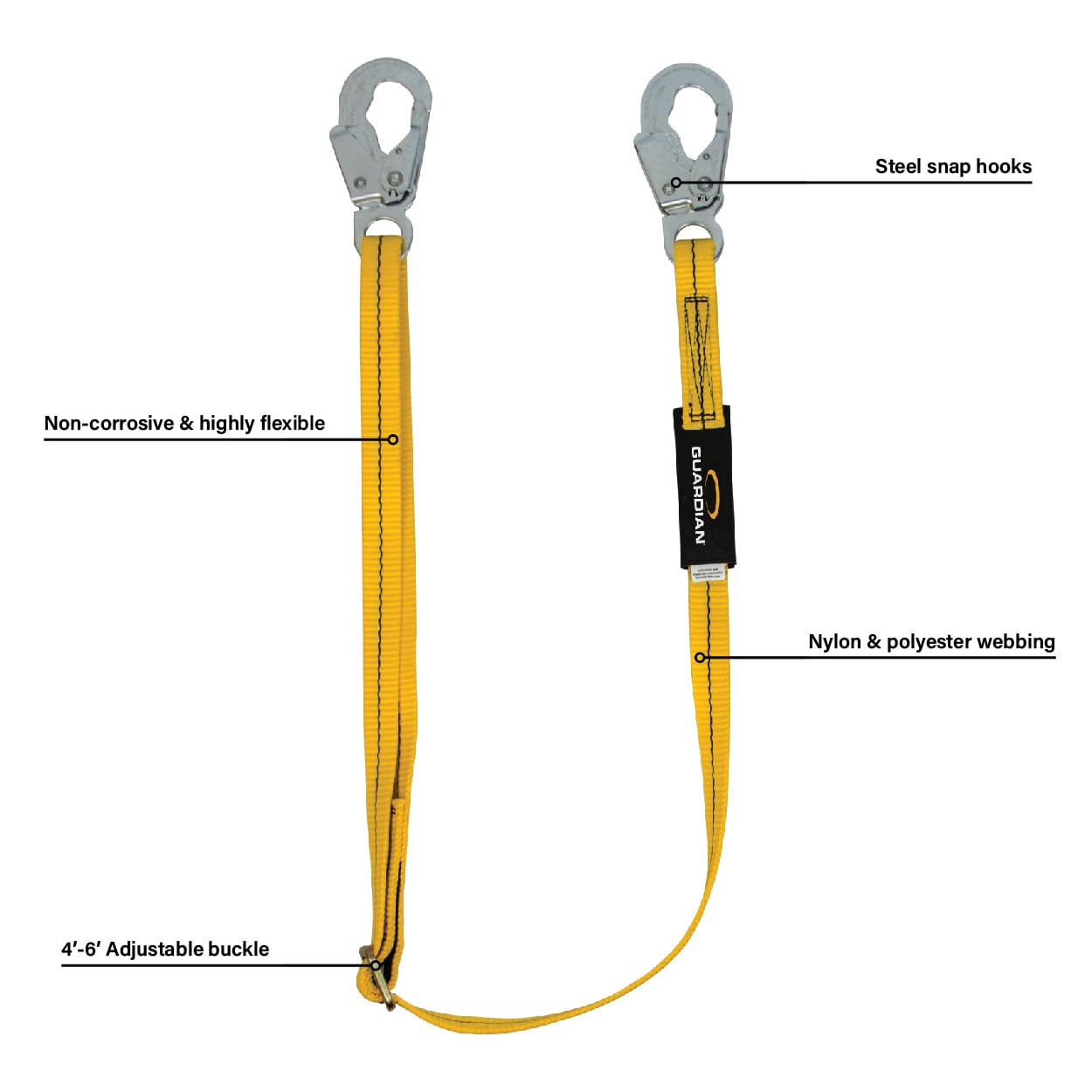 Amazon.com: Guardian Fall Protection 01280 AWL4-6 Adjustable